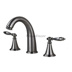 Modern bath shower mixer tap dual handle control main view