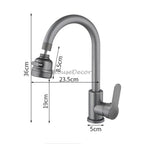 Modern Stainless Steel kitchen sink mixer tap swivel spout additional view