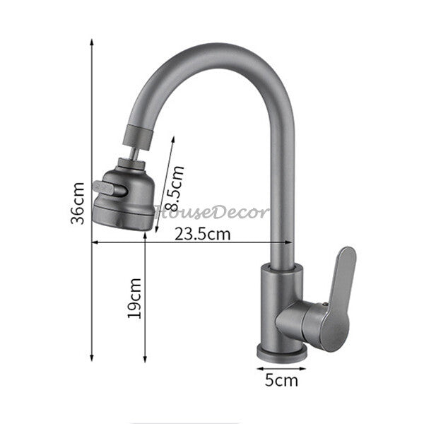 Modern Stainless Steel kitchen sink mixer tap swivel spout additional view