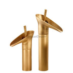 Antique Brass bath shower mixer tap waterfall spout main view