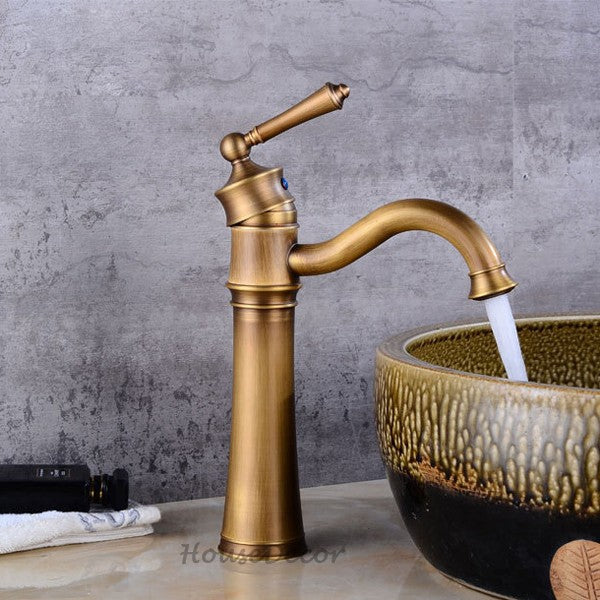 Antique Brass bath shower mixer tap swivel spout additional view