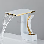 Modern bath shower mixer tap waterfall spout main view