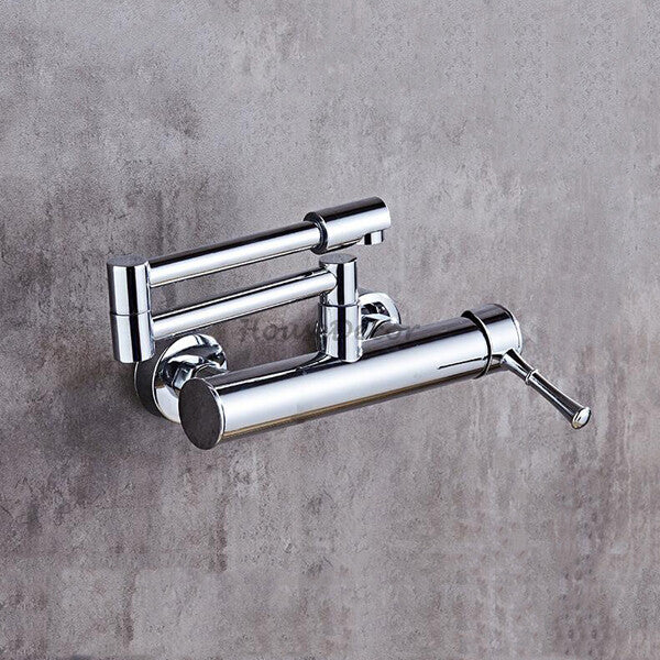 Chrome kitchen sink mixer tap swivel spout additional view