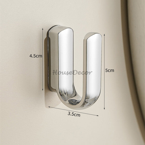 Modern robe hook wall mounted design detail view