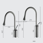 Modern bath shower mixer tap pull out spray additional view