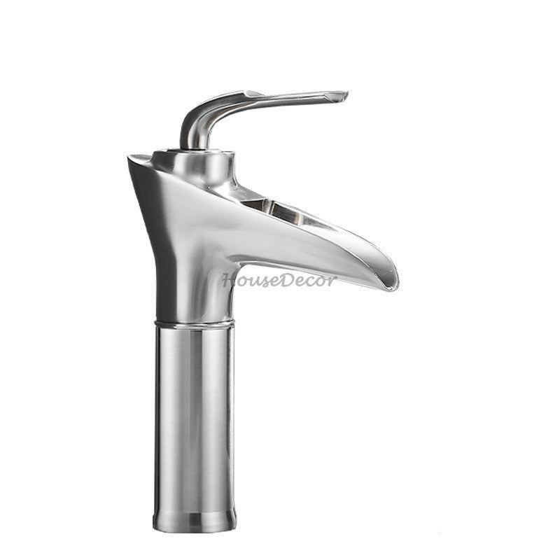 Antique Brass bath shower mixer tap waterfall spout additional view