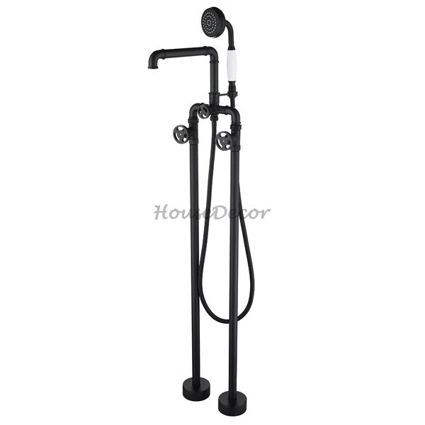 Modern bath shower mixer tap floor mounted design main view