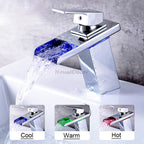 Chrome bath shower mixer tap waterfall spout detail view