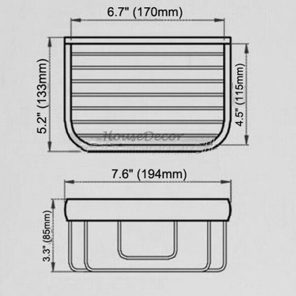 Modern toilet paper holder wall mounted design additional view