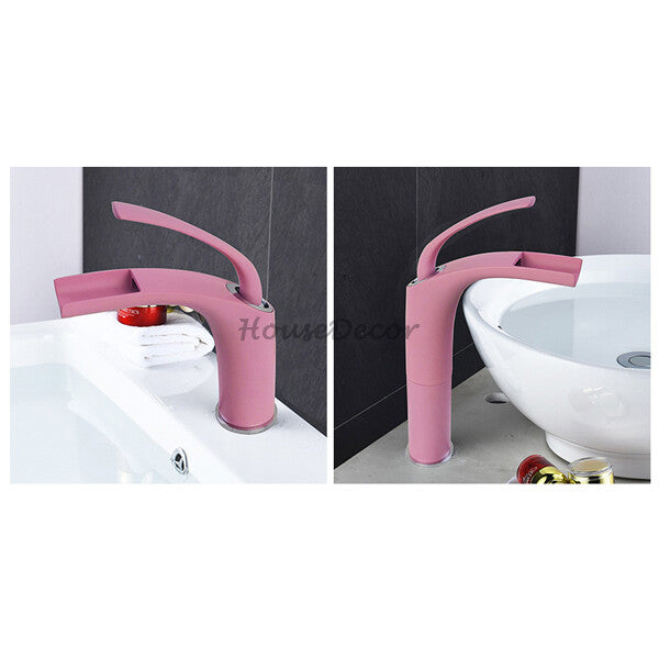 Modern bath shower mixer tap waterfall spout additional view