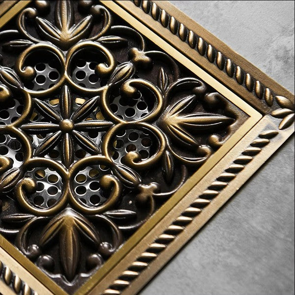 Modern Brass shower drain detailed product view detail view