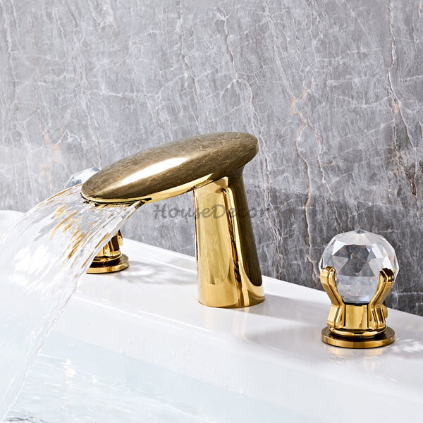 Modern bath shower mixer tap waterfall spout additional view