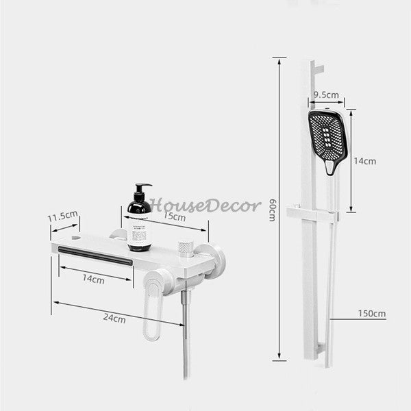 Modern bath shower mixer tap waterfall spout additional view