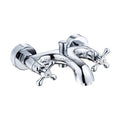 Modern Brass bath shower mixer tap dual handle control main view