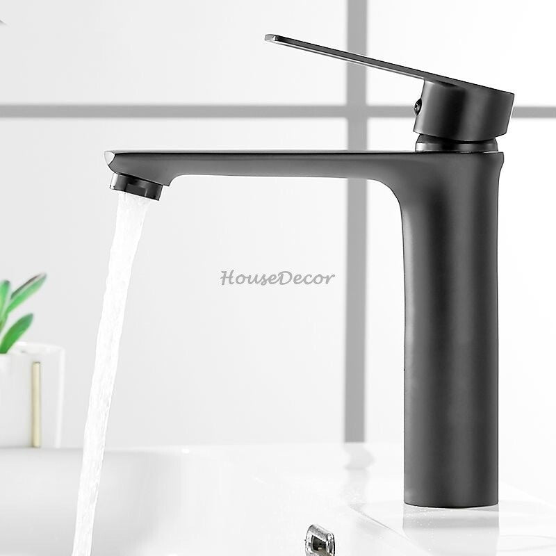 Modern bath shower mixer tap single lever control detail view