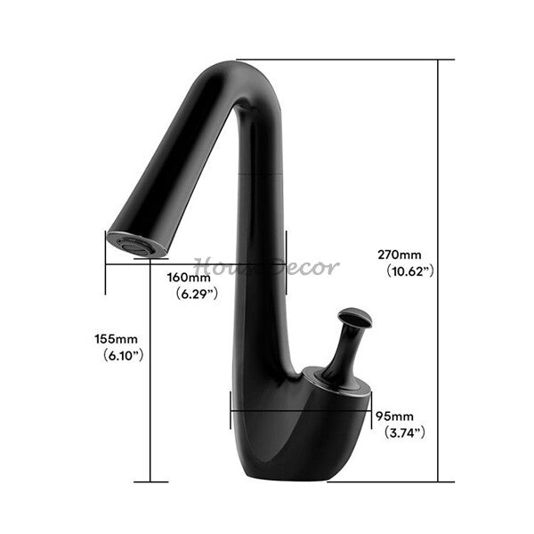 Modern bath shower mixer tap swivel spout additional view