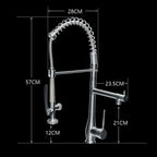 Modern kitchen sink mixer tap swivel spout additional view