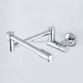Chrome kitchen sink mixer tap swivel spout main view