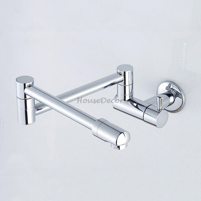 Chrome kitchen sink mixer tap swivel spout main view