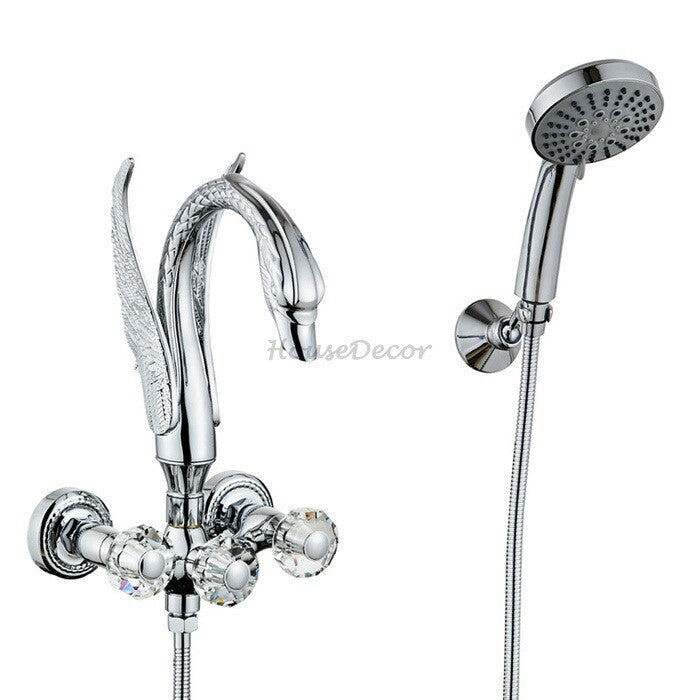Modern bath shower mixer tap swivel spout additional view