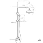 Black bath shower mixer tap wall mounted design additional view
