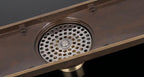 Antique Brass shower drain detailed product view additional view