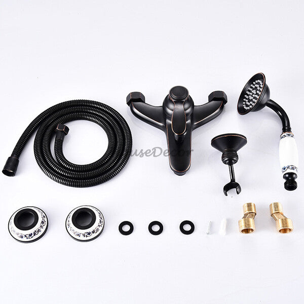 Bronze bath shower mixer tap wall mounted design additional view