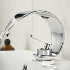 Modern bath shower mixer tap waterfall spout additional view