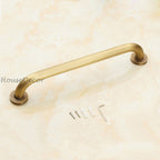 Modern bathroom grab bar safety grip detail view