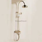 Brass bath shower mixer tap handheld shower set additional view