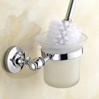 Modern toilet brush holder wall mounted design detail view