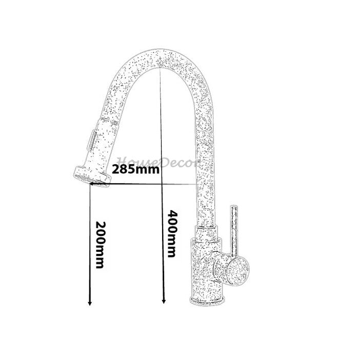 Gold kitchen sink mixer tap pull out spray additional view
