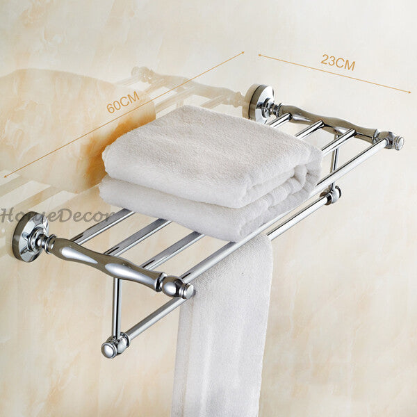 Modern towel rack wall mounted design detail view