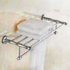 Modern towel rack wall mounted design detail view