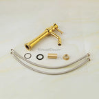 Gold bath shower mixer tap swivel spout additional view