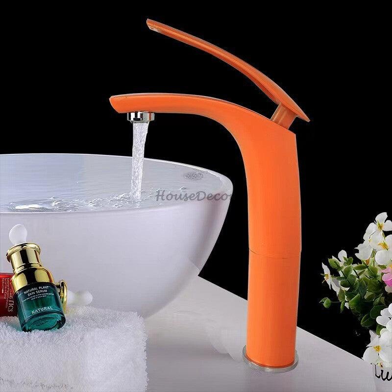 Modern Brass bath shower mixer tap single lever control detail view