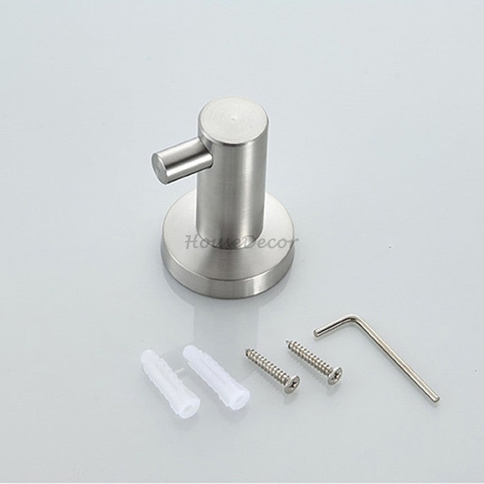 Modern robe hook wall mounted design detail view