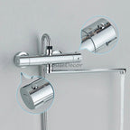 Chrome Brass bath shower mixer tap swivel spout additional view