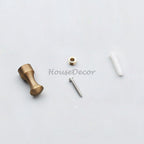 Brass robe hook wall mounted design detail view
