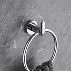 Modern Stainless Steel towel ring wall mounted design detail view