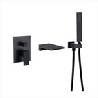 Modern bath shower mixer tap waterfall spout main view