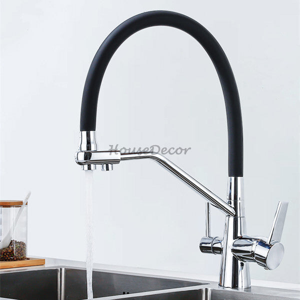 Modern kitchen sink mixer tap swivel spout additional view