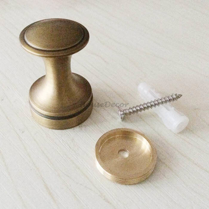 Antique Brass robe hook wall mounted design detail view