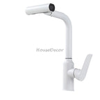 Modern kitchen sink mixer tap swivel spout main view
