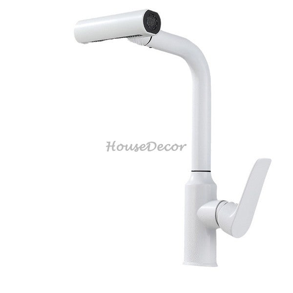 Modern kitchen sink mixer tap swivel spout main view