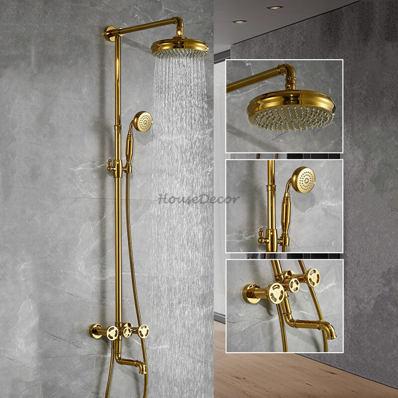 Modern Brass bath shower mixer tap detailed product view detail view