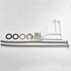 White bath shower mixer tap detailed product view additional view