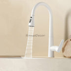 Modern kitchen sink mixer tap pull out spray main view