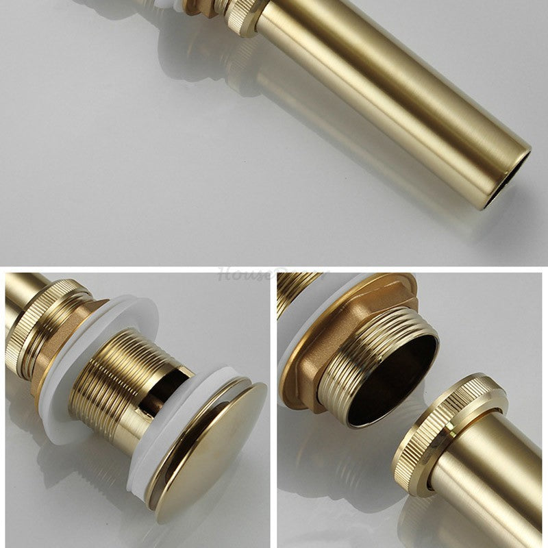Brushed Gold basin waste detailed product view additional view
