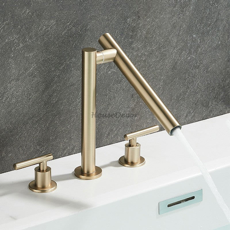 Modern bath shower mixer tap deck mounted design additional view